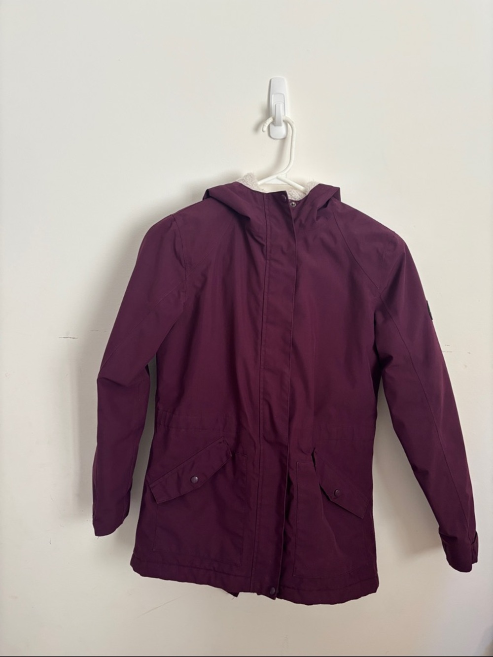 Mckinley Kids Hooded Ski Jacket in Plum